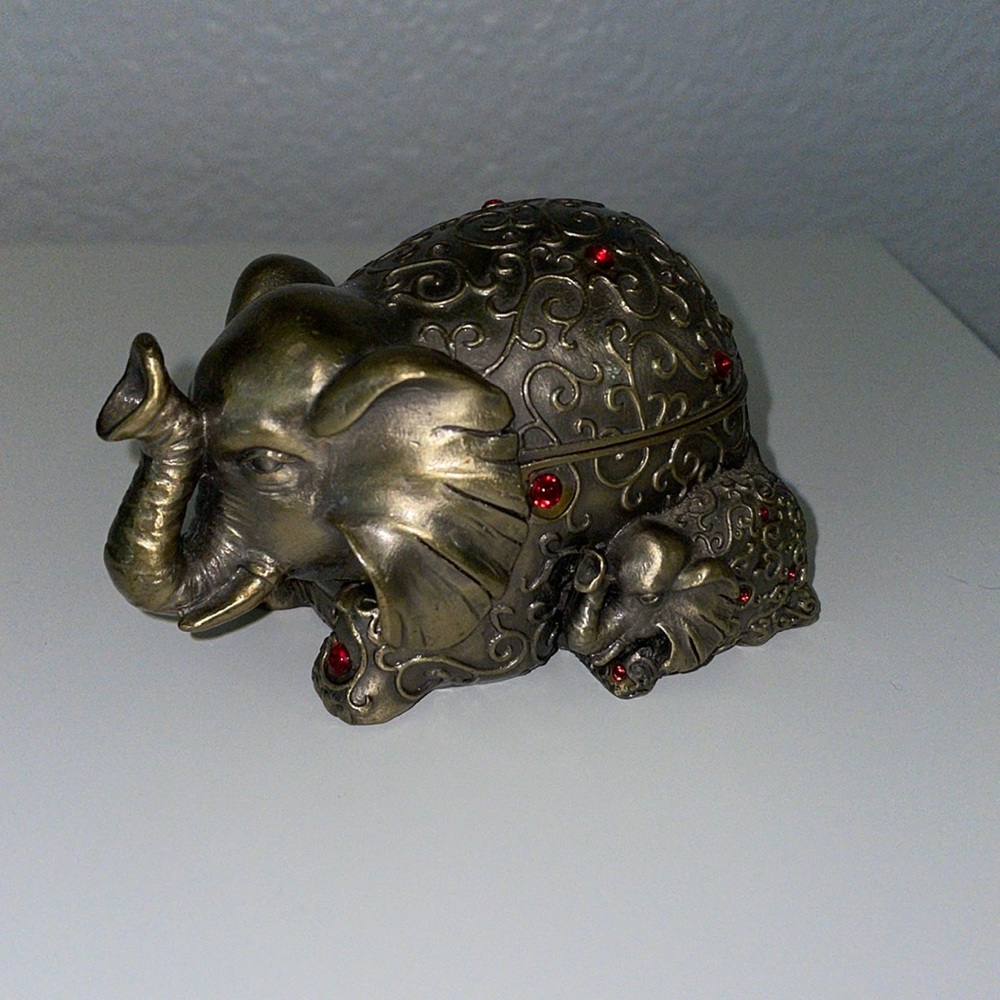 Antique Elephant Letter Opener Accessory Set